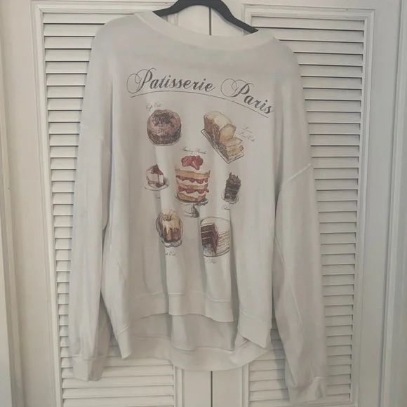 Altar'd State Cream Patisserie Paris Sweater - Picture 1 of 2